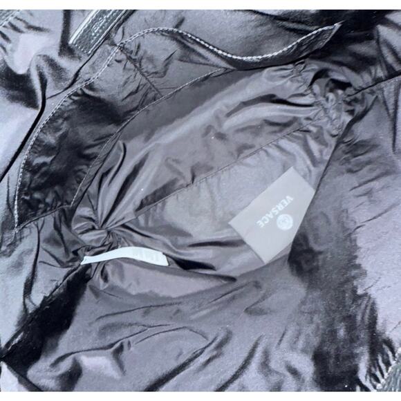 VERSACE Grained Calfskin La Medusa Convertible Tote Bag Black NWT - Picture 9 of 14